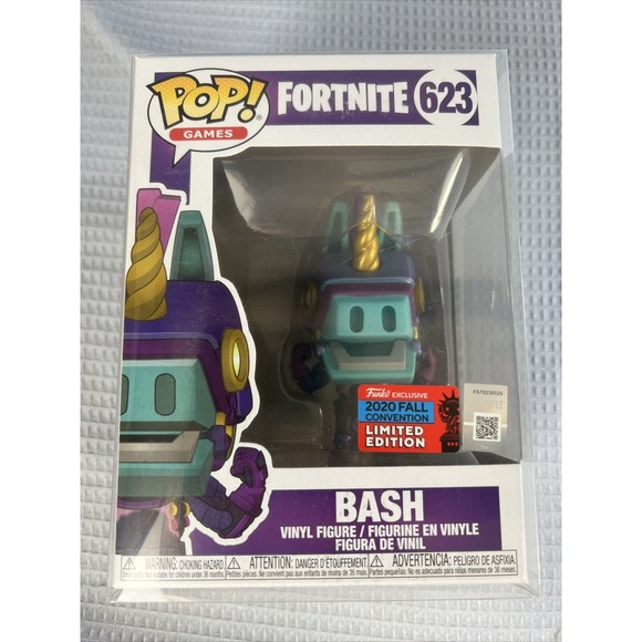NIB Funko POP! Fortnite 623 Bash 2020 Fall Convention Limited Edition +PROTECTOR - Picture 3 of 8
